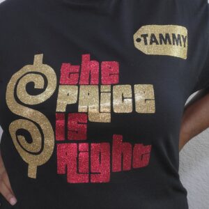 The Price Is Right Shirt Up Close